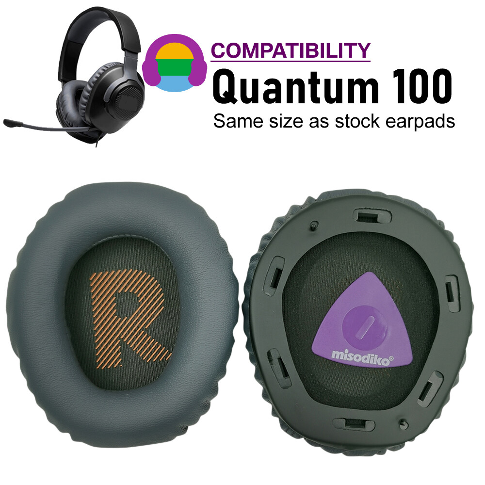 misodiko Ear Cushions Pads Earpads Replacement for JBL Quantum 100 Q100 Over-Ear Gaming Headset